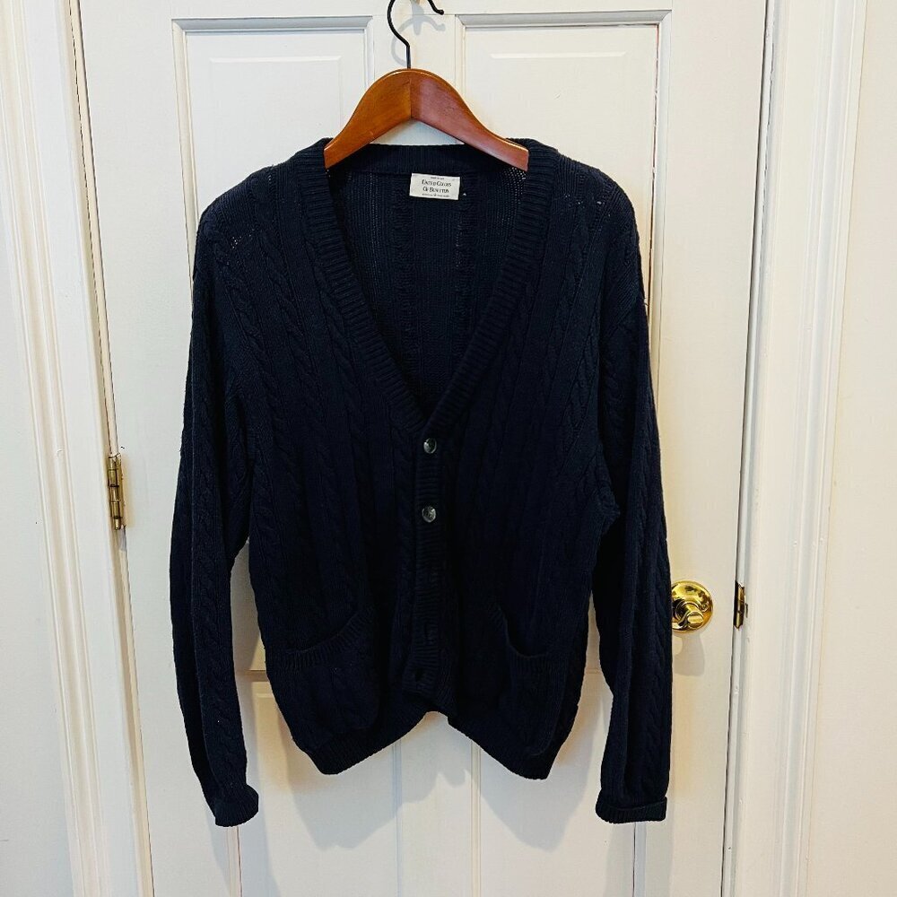 Men's Vintage United Colors Of Benetton Wool Cardigan Sweater Size XL or 48